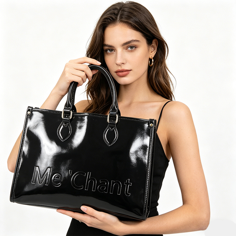 Structured Handbag Top Handle - Bolsa Tote Feminina em Couro PU