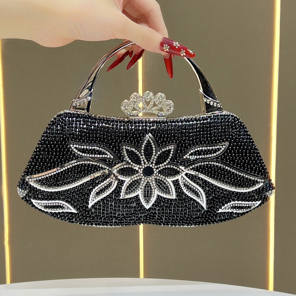 Structured Handbag Top Handle - Bolsa de Mão Estruturada para Noite,