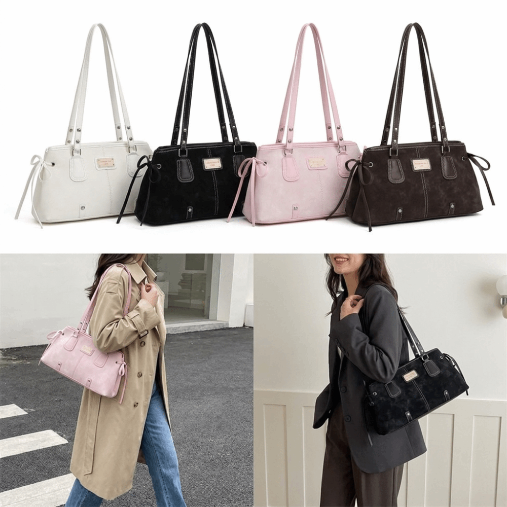 Structured Handbag Top Handle - Bolsa Tote Minimalista em Couro Sintético