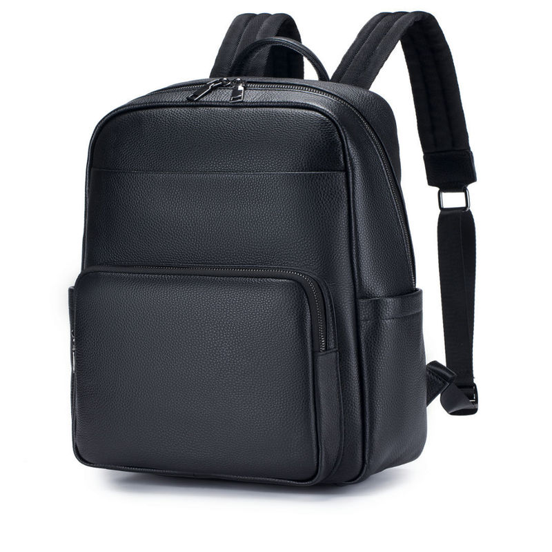 Genuine Leather Backpack - Bolsa de ombro dupla de couro