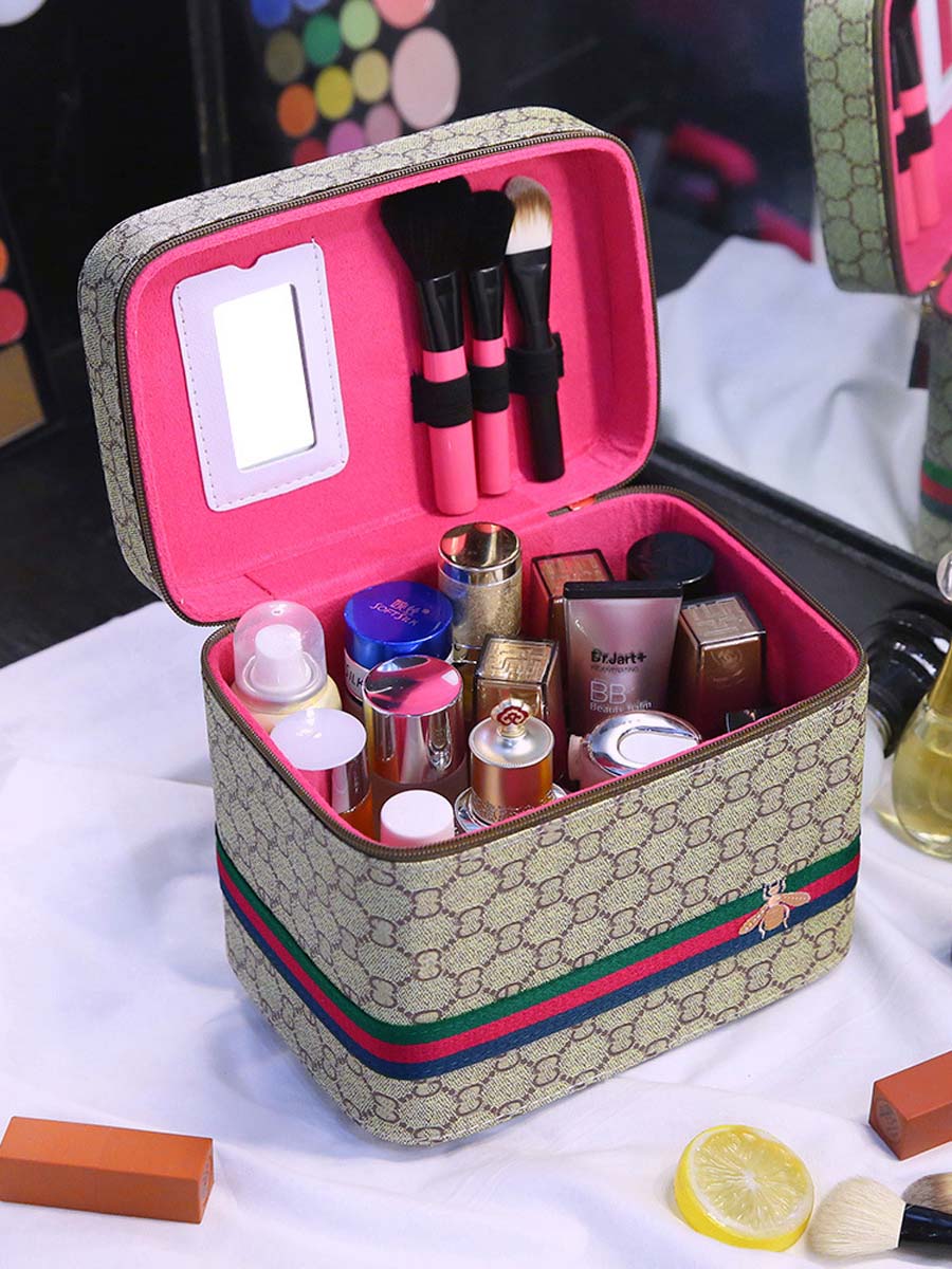 Luxury Bags Gucci - Estojo cosmético de couro pu avançado