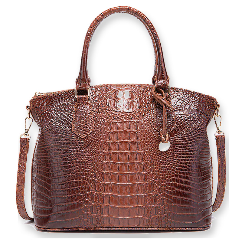 Structured Handbag Top Handle - Bolsa Feminina Vintage com Padrão de