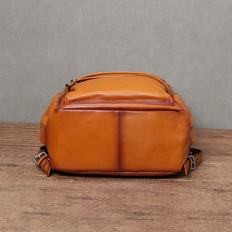 Mochila Masculina YETTIES Vint - Genuine Leather Backpack avaliação e preço