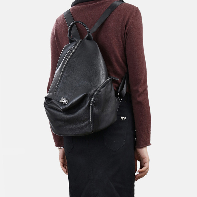 Zency mochila feminina de cour - Genuine Leather Backpack avaliação e preço