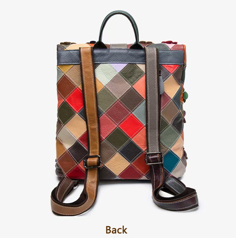 Mochila Vintage Feminina em Co - Genuine Leather Backpack avaliação e preço