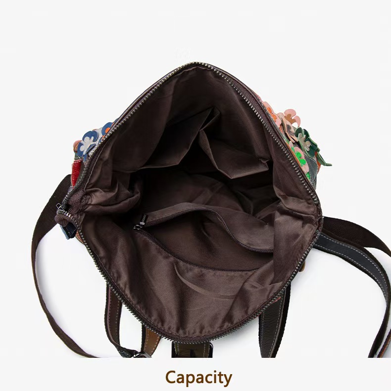 Mochila Vintage Feminina em Co - Genuine Leather Backpack avaliação e preço