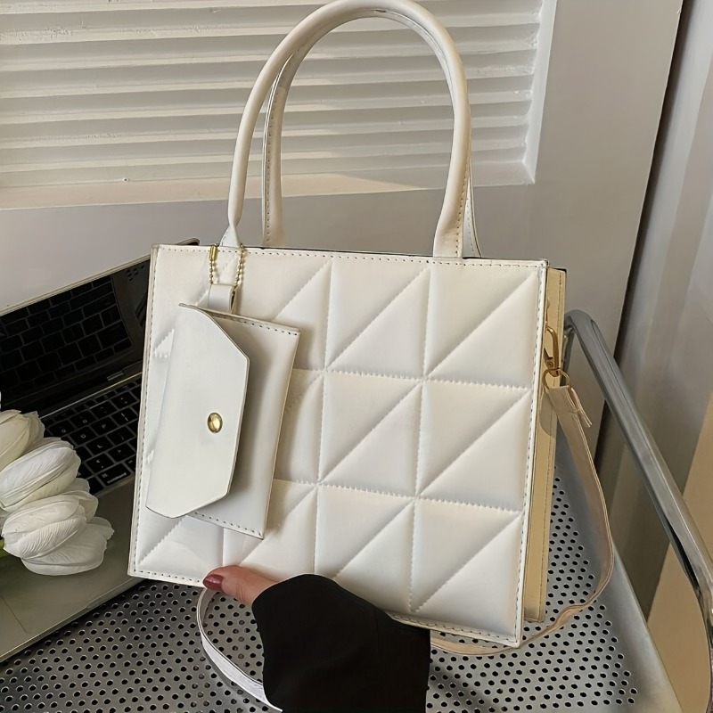 Bolsa Tote Estilosa com Alça S - Structured Handbag Top Handle avaliação e preço