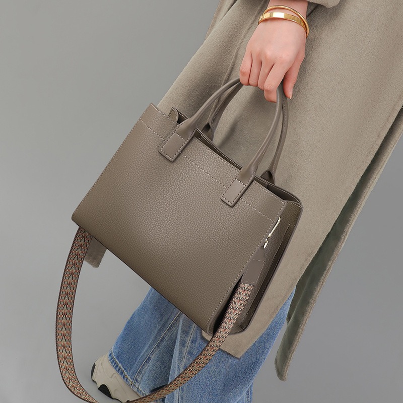 Bolsa Satchel de Couro Genuíno - Structured Handbag Top Handle avaliação e preço