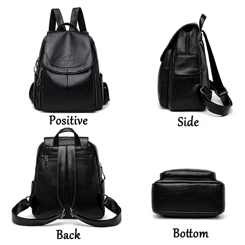 9 cores mulheres mochilas de c - Genuine Leather Backpack avaliação e preço