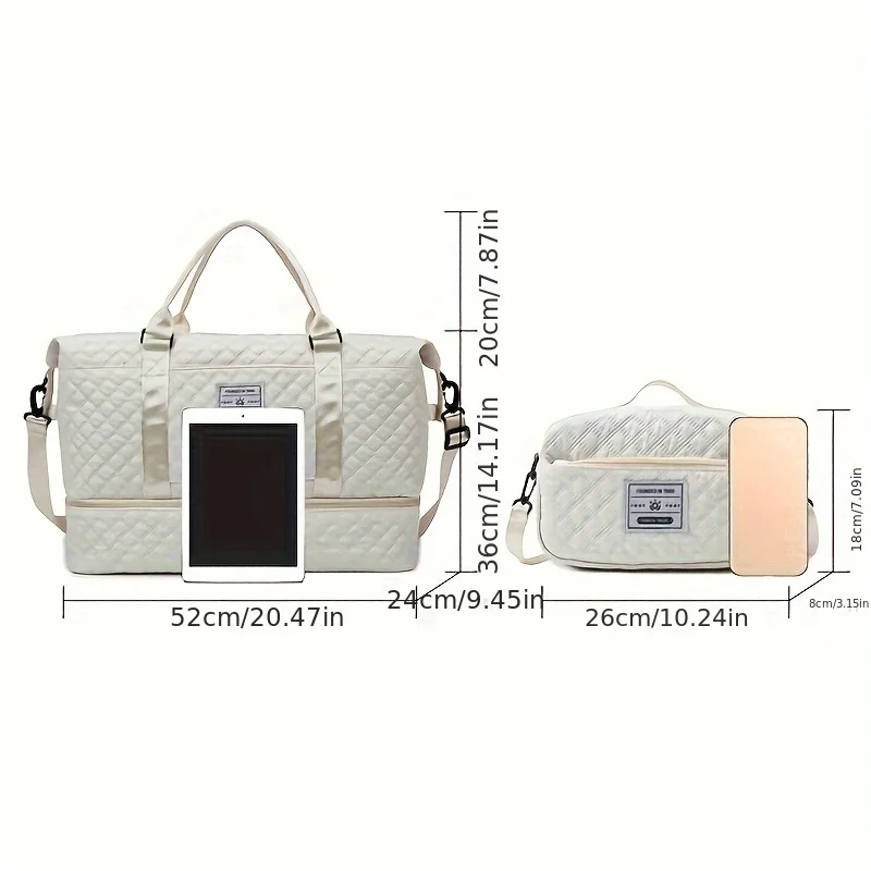 Bolsa de Viagem Grande Capacid - Weekender Bag Duffle avaliação e preço