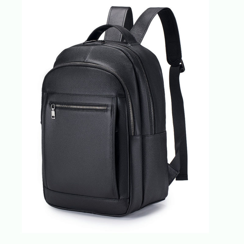 Bolsa masculina de couro com a - Genuine Leather Backpack avaliação e preço