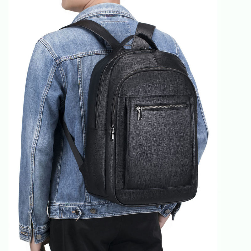Bolsa de Ombro Dupla de Couro  - Genuine Leather Backpack avaliação e preço