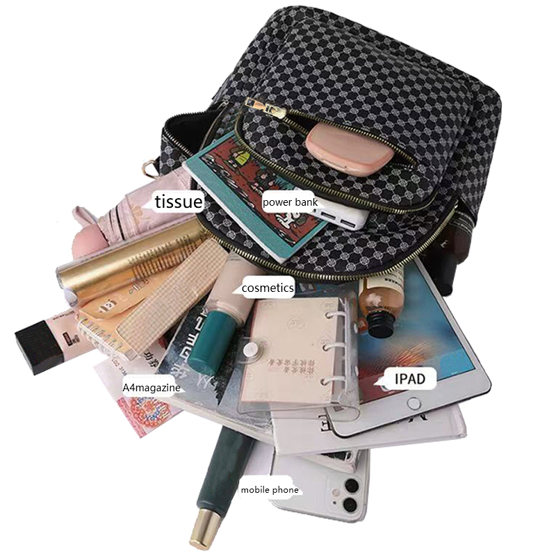 Mochila PU com Padrão Geométri - Weekender Bag Duffle avaliação e preço