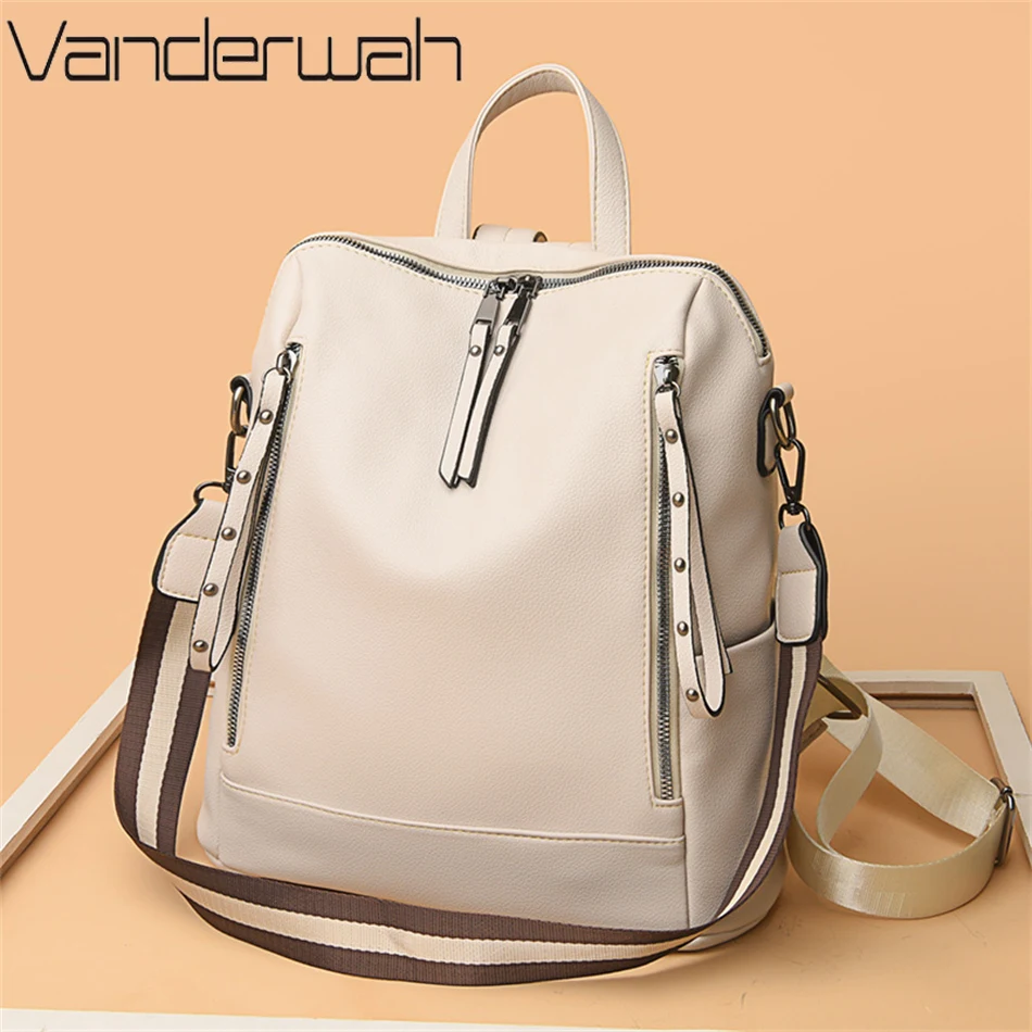 Mochilas multifuncionais de co - Genuine Leather Backpack avaliação e preço