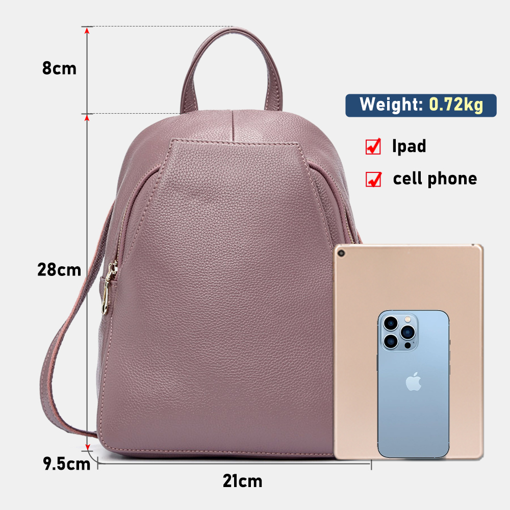 Zency charm mochila feminina 1 - Genuine Leather Backpack avaliação e preço