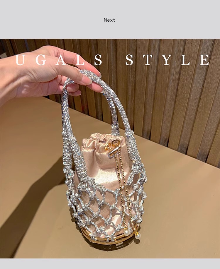 Oco para fora glitter corda te - Luxury Bag Collection avaliação e preço