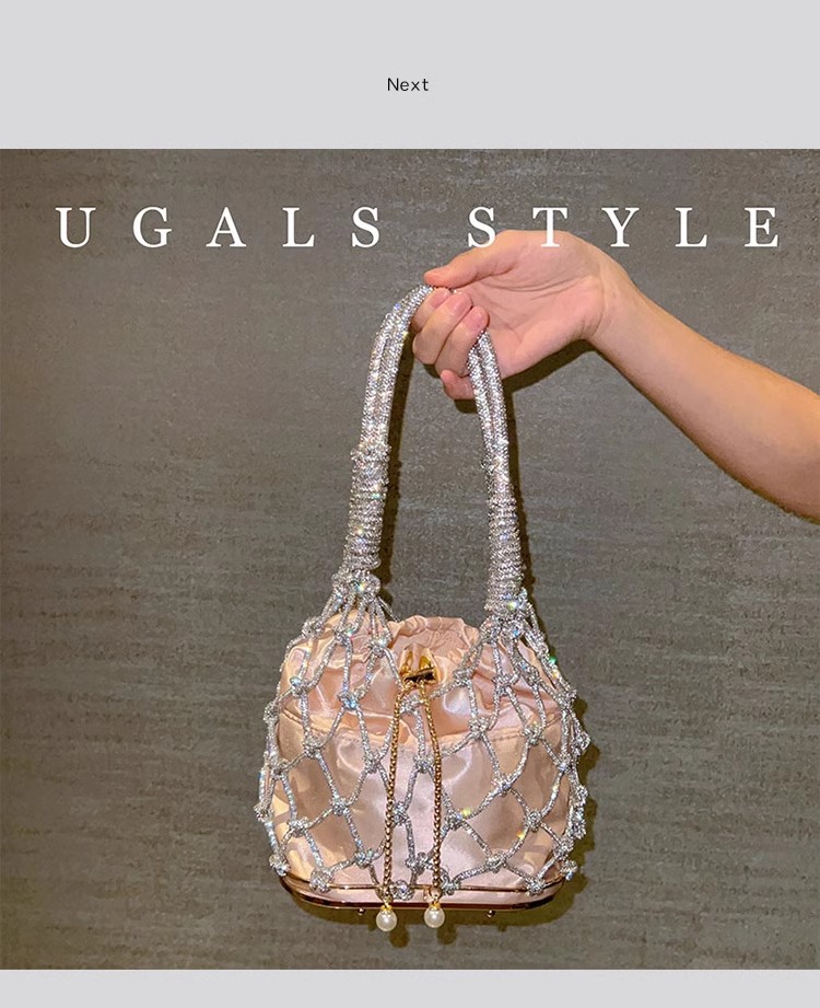 Oco para fora glitter corda te - Luxury Bag Collection avaliação e preço