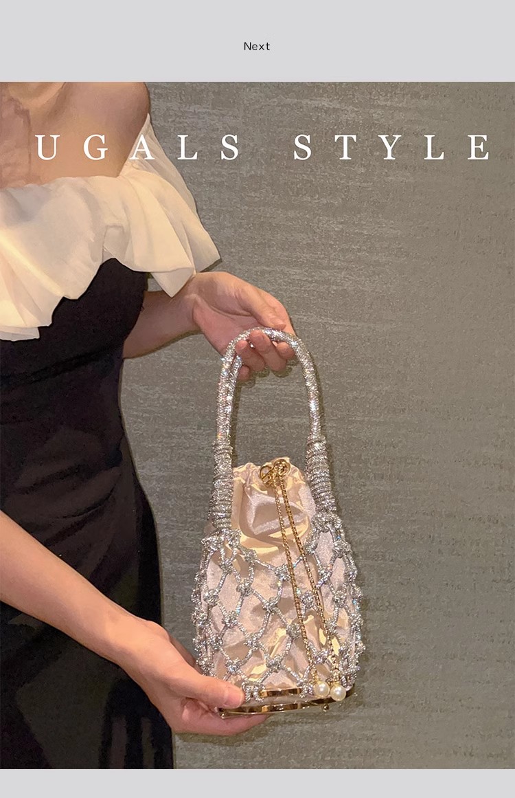 Oco para fora glitter corda te - Luxury Bag Collection avaliação e preço