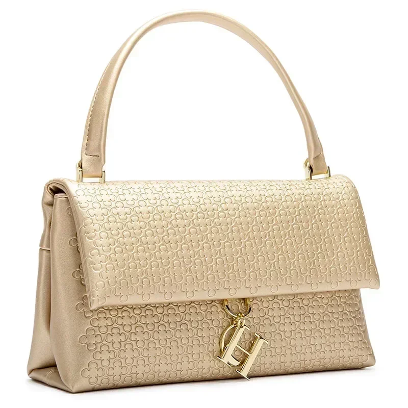 Bolsa Elegante com Monograma e - Structured Handbag Top Handle avaliação e preço