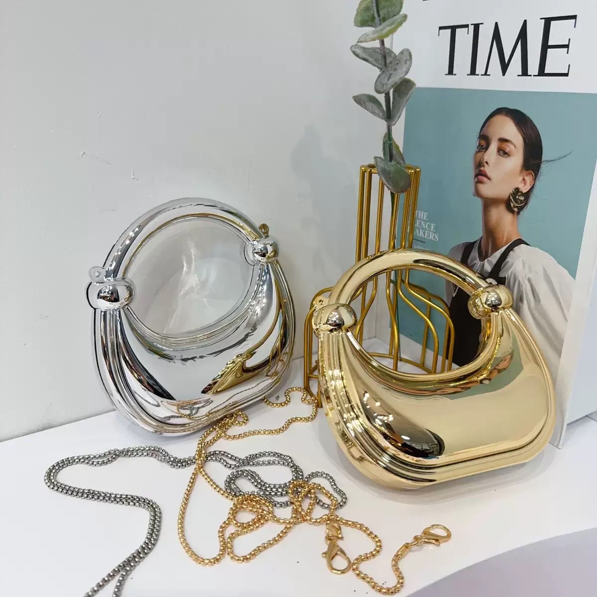 Mini bolsa de noite dourada, b - Luxury Bags For Women avaliação e preço