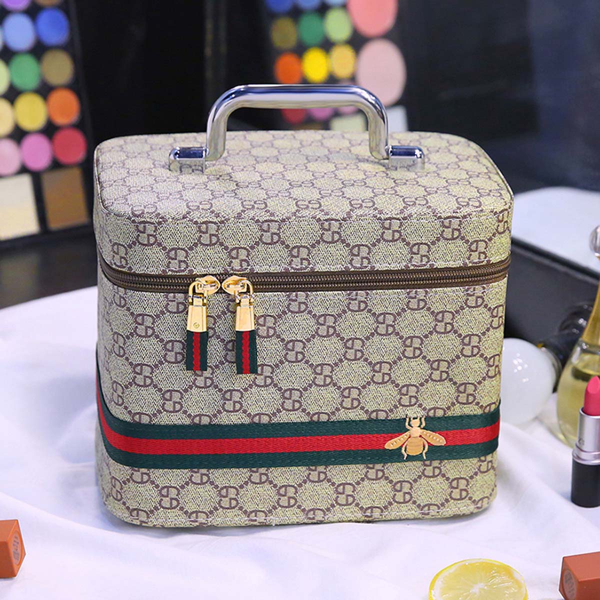 Estojo cosmético de couro pu a - Luxury Bags Gucci avaliação e preço