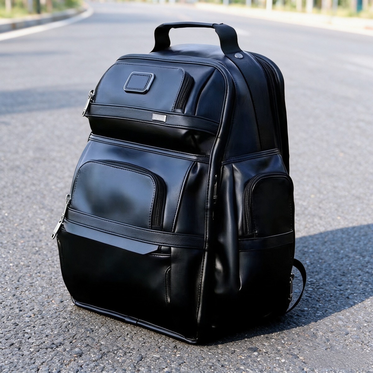 Mochila de Negócios para Homen - Genuine Leather Backpack avaliação e preço