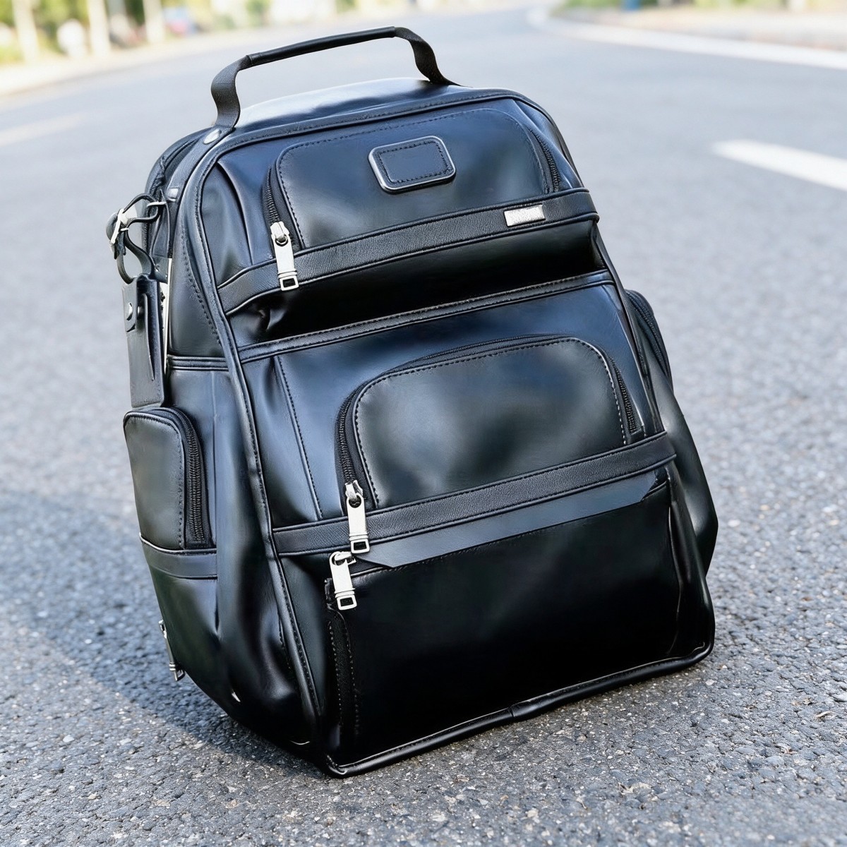 Mochila de Negócios para Homen - Genuine Leather Backpack avaliação e preço