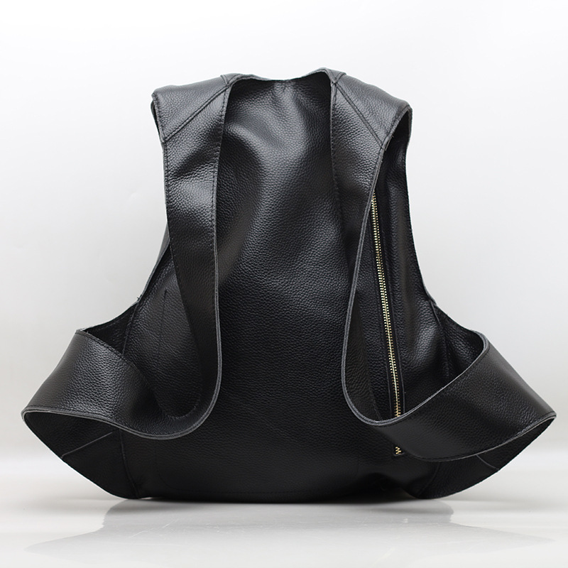 Mochila de couro genuíno para  - Genuine Leather Backpack avaliação e preço