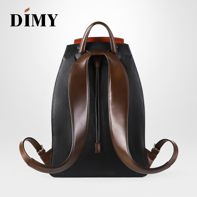 DIMY 2025 nova mochila masculi - Genuine Leather Backpack avaliação e preço