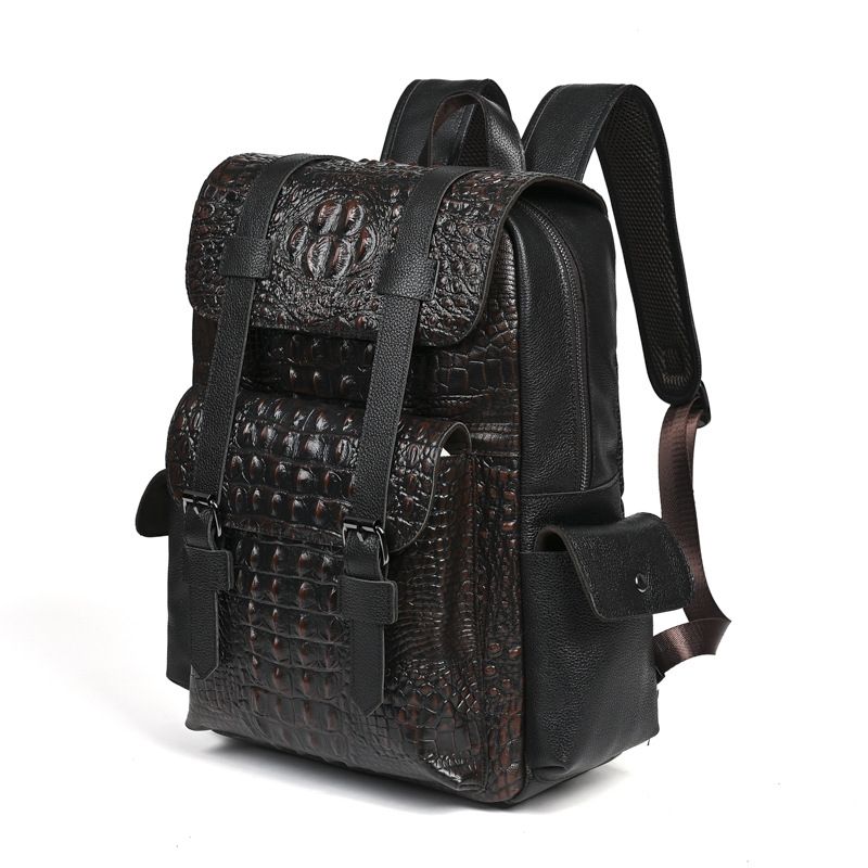 Mochila Masculina de Couro Gen - Genuine Leather Backpack avaliação e preço