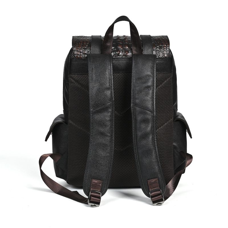 Mochila Masculina de Couro Gen - Genuine Leather Backpack avaliação e preço