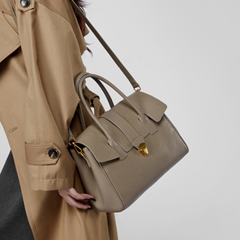 Bolsas de Couro Genuíno BURMIN - Structured Handbag Top Handle avaliação e preço
