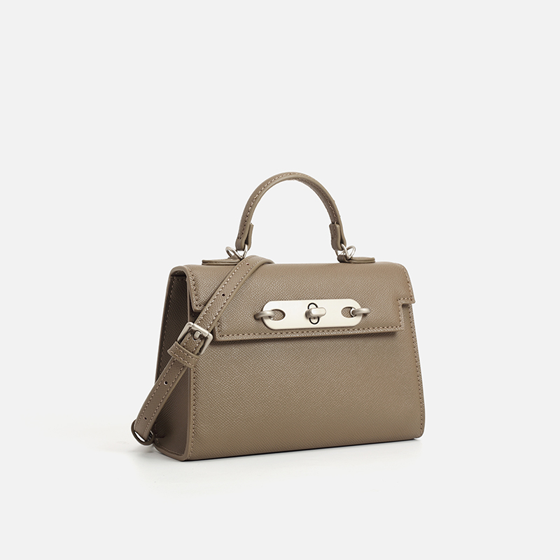 Bolsa Feminina de Couro Saffia - Structured Handbag Top Handle avaliação e preço