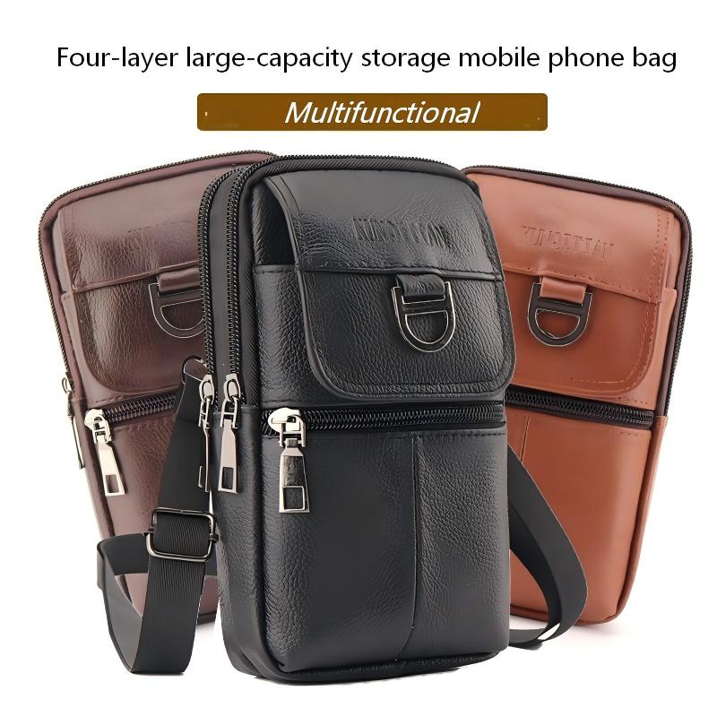 Bolsa de Cintura Masculina de  - Genuine Leather Backpack avaliação e preço
